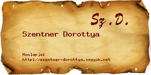 Szentner Dorottya névjegykártya